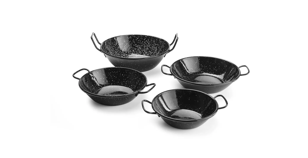 Emaljert paella bolle