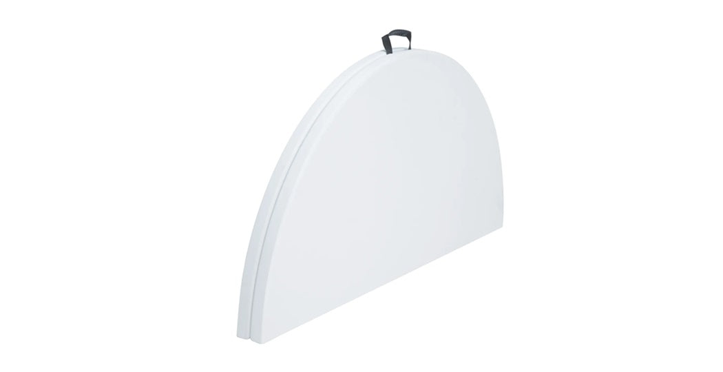 Sammenleggbart, rundt buffetbord – fleksibelt og slitesterkt