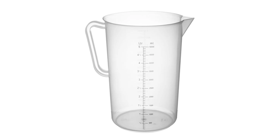 Målebeger i polypropylen – flere volumvarianter