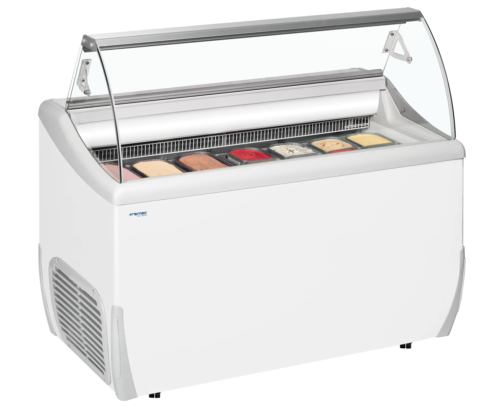 Iskremdisk Tefcold UDRS7 – Profesjonell serveringsfryser for 7 Napoli-panner