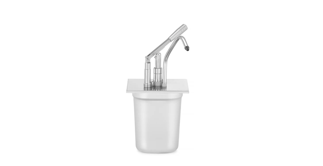 Lokk med dispenser for kantine / GN-beholdere – dosering av sauser med stil
