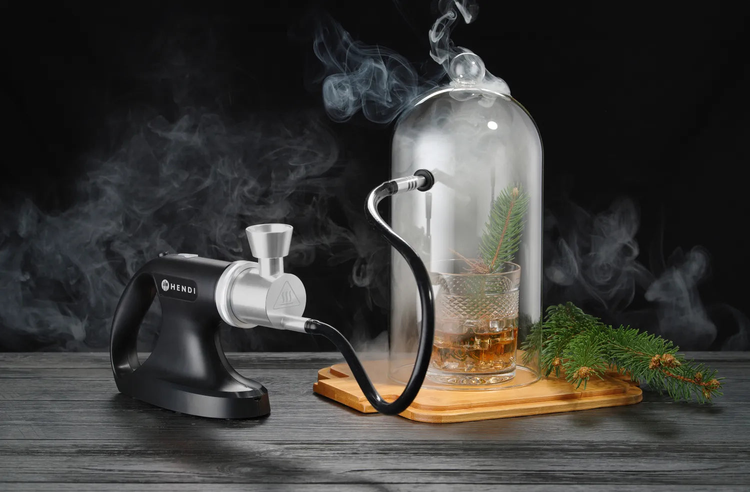 Røykepistol med oppladbart batteri – 3 hastigheter for røykinfusjon