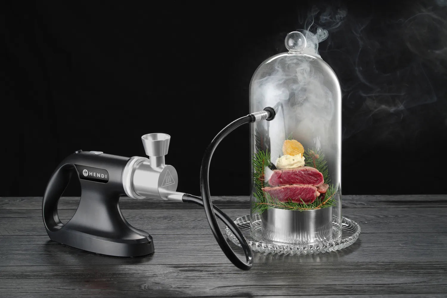 Røykepistol med oppladbart batteri – 3 hastigheter for røykinfusjon