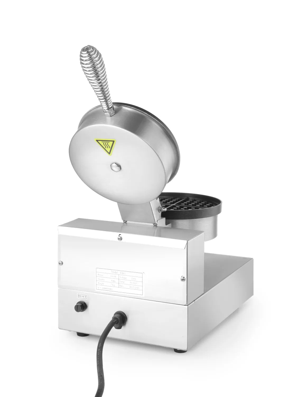 Vaffeljern for runde Belgiske vafler ø19 cm med timer