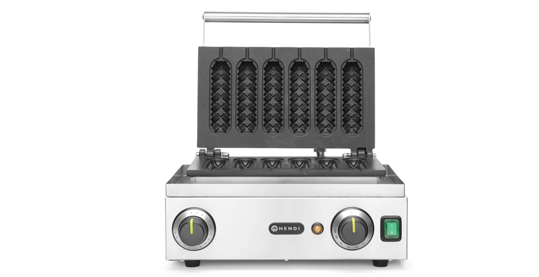 Vaffeljern for 6 x lollipop corndog vafler med timer