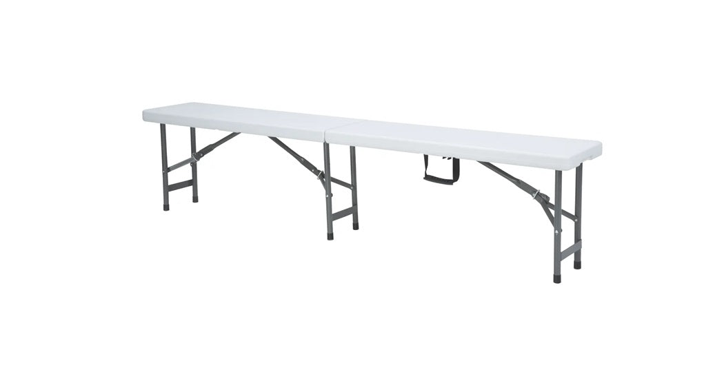 Fleksibel sammenleggbar benk for buffet og catering