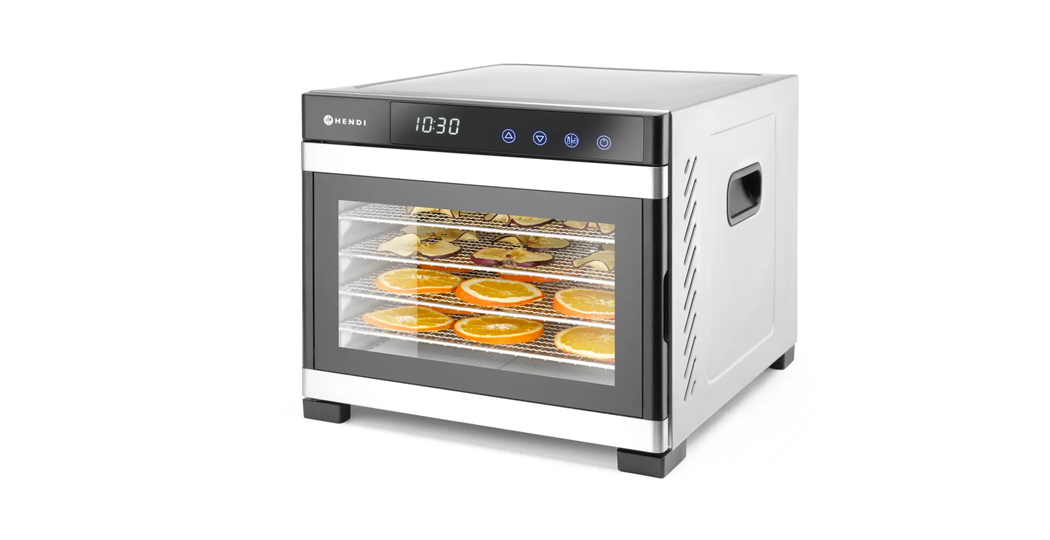 Dehydrator / mattørker i proffserien for 6 brett – tørking av frukt, bær og kjøtt