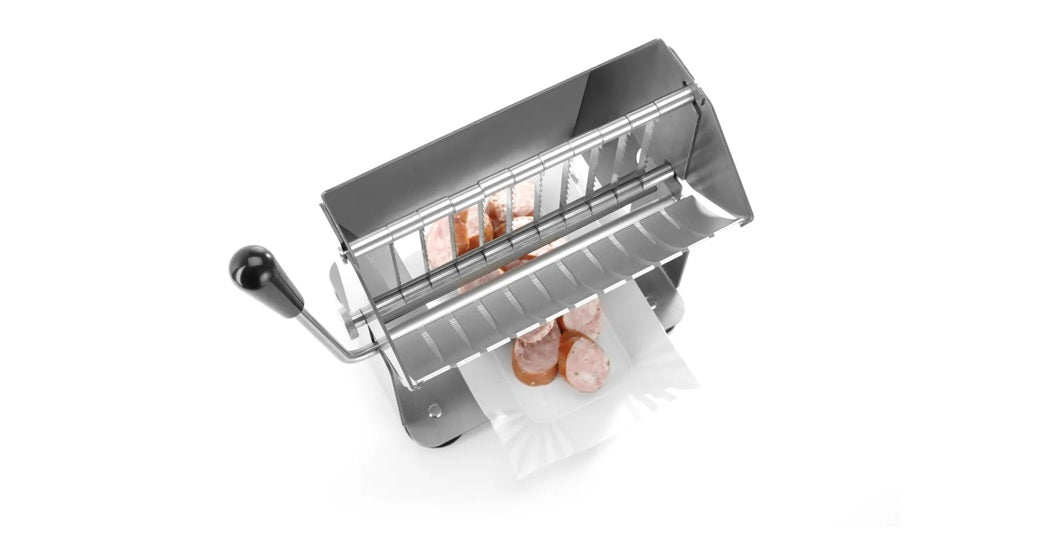 Pølsekutter som kutter i 11 biter, lett å rengjøre