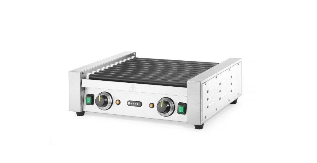 Pølsegrill med to varmesoner – 11 eller 14 ruller