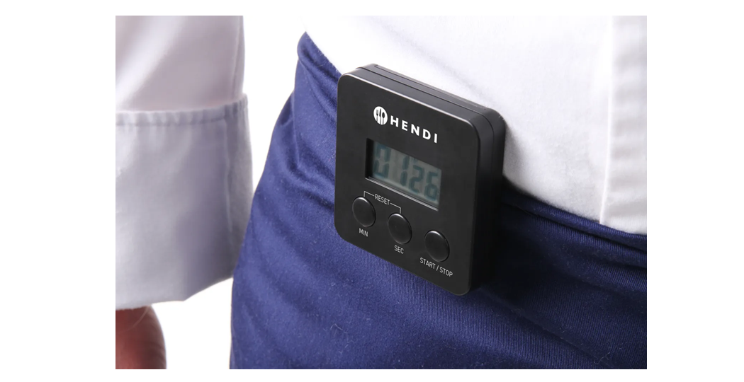 Digital kjøkkentimer – kompakt, magnetisk og klar til bruk