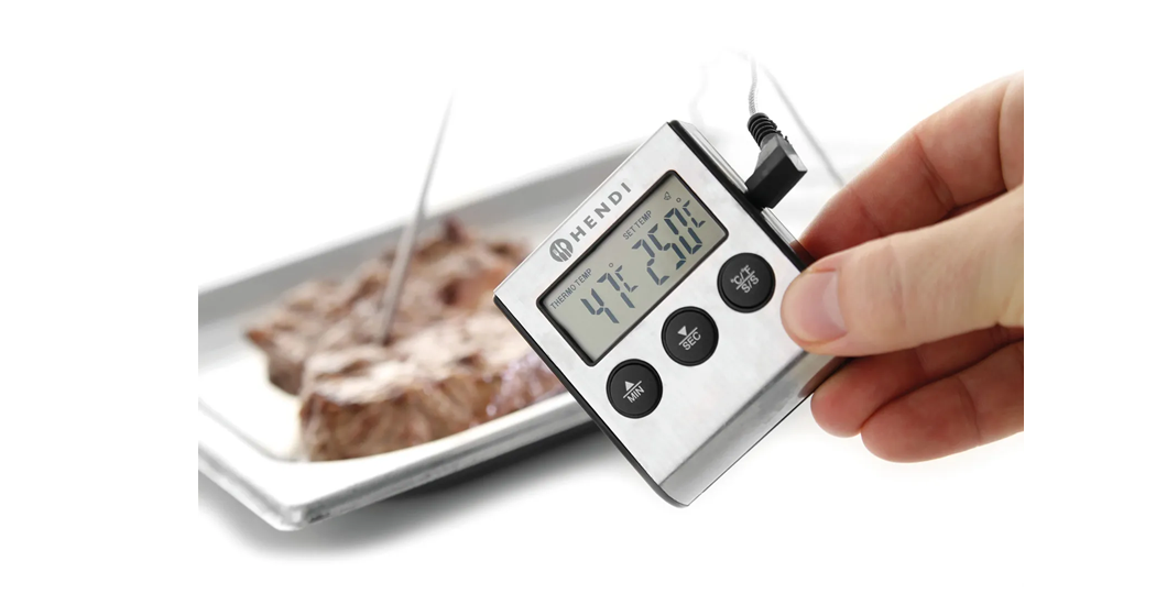 Steketermometer med digital timer – presis temperaturkontroll med alarm