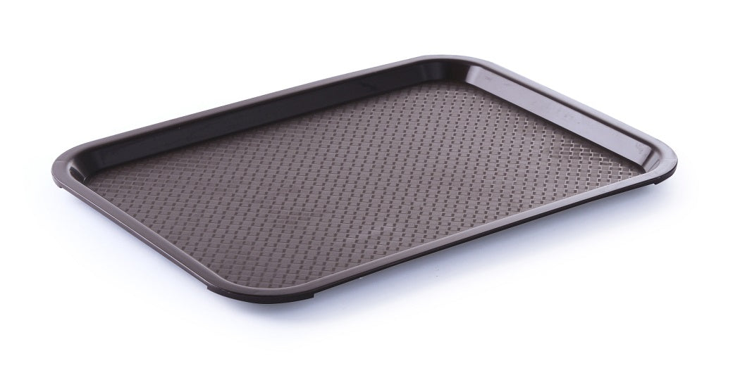 Fastfood-brett av polypropylen 415 x 305 mm – robust brett for servering og transport