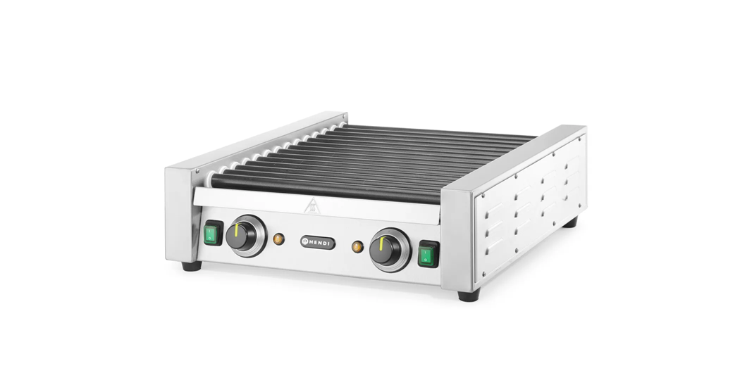 Pølsegrill med to varmesoner – 11 eller 14 ruller