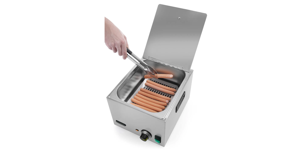 Pølsekoker / Pølsevarmer 10 liter - med trinnløs termostat opp til 85˚C for nøyaktig temperaturkontroll