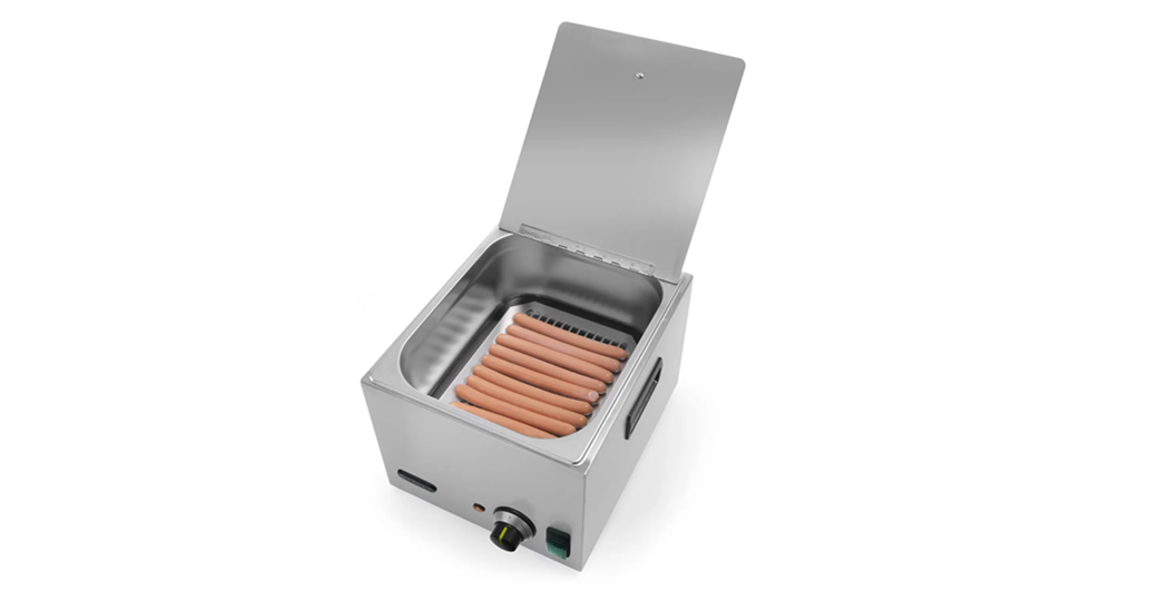 Pølsekoker / Pølsevarmer 10 liter - med trinnløs termostat opp til 85˚C for nøyaktig temperaturkontroll