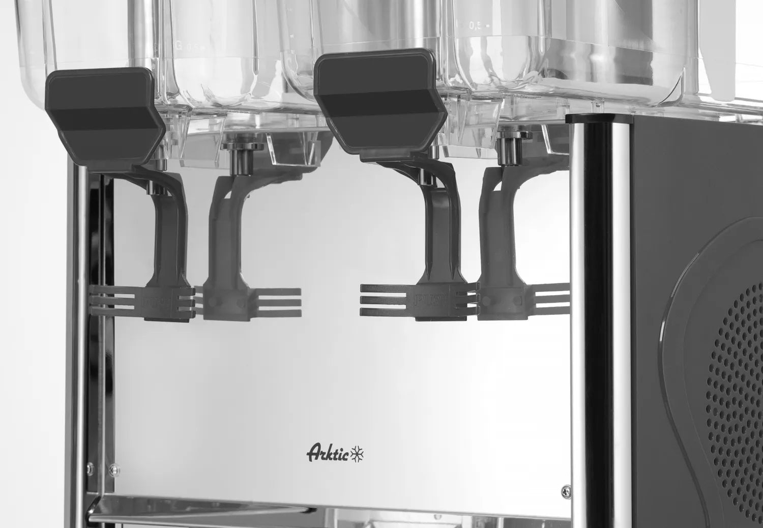 Saftdispenser / juicedispenser med kjøling på 2 x 12 liter – Elektrisk dispenser for juice og saft