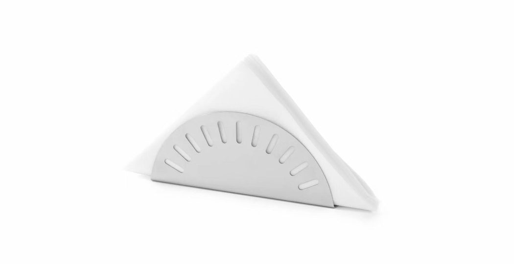 Slank serviettholder i matt rustfritt stål