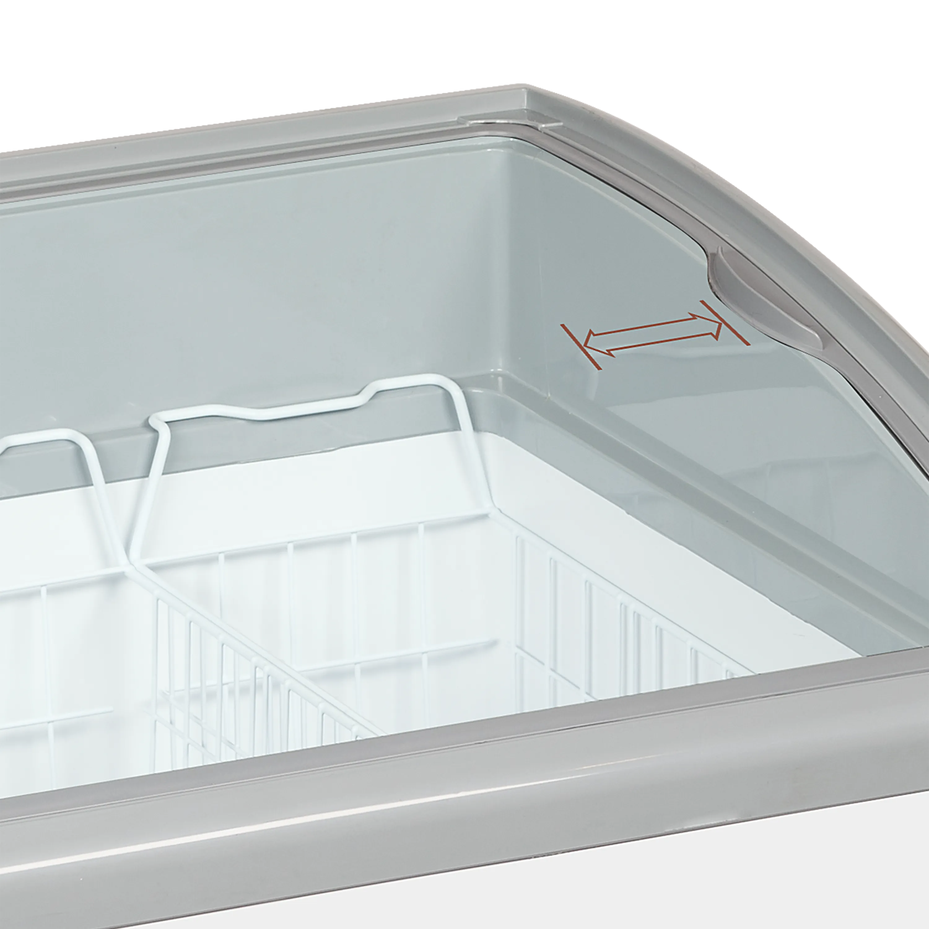 Iskremfryser Tefcold NIC402SCEB – Displayfryseboks 298 liter med buede skyveglass