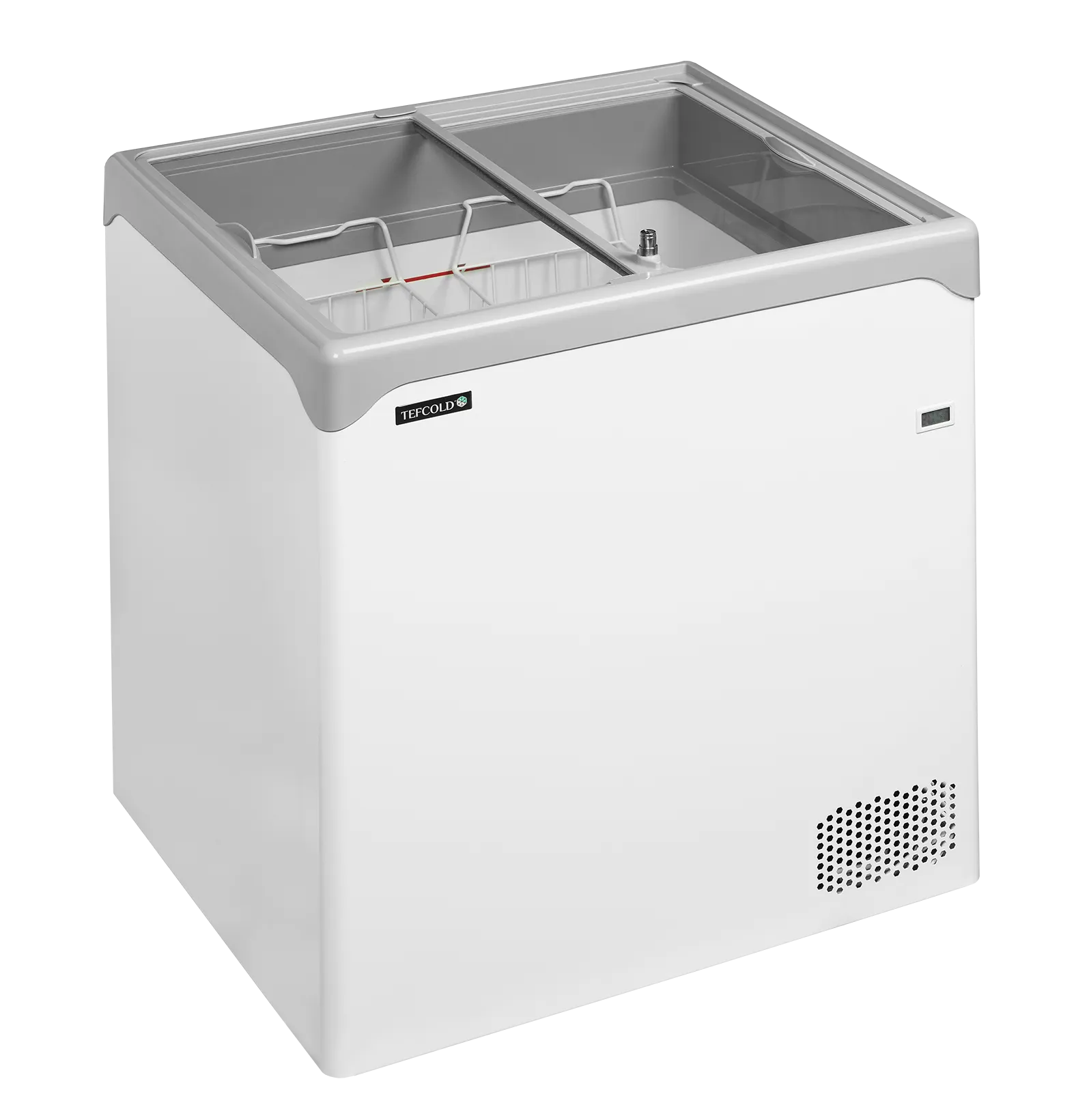 Iskremfryser Tefcold NIC202SC – Kompakt displayfryseboks 138 liter med skyveglass