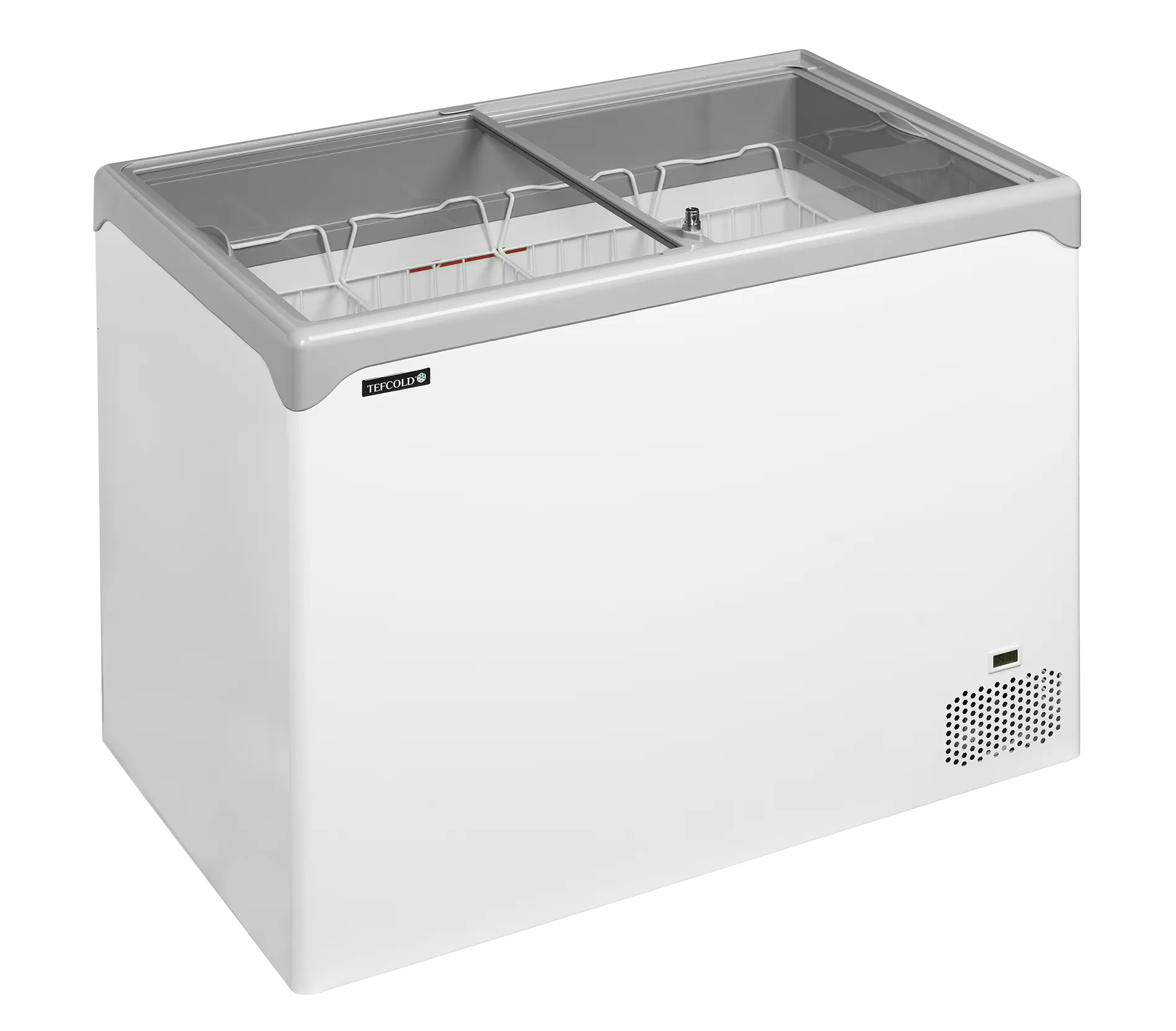 Iskremfryser Tefcold NIC301SC – Displayfryseboks 218 liter med skyveglass