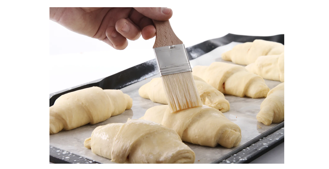 Bakepensel / matpensel med naturbust – sett med 2 stk