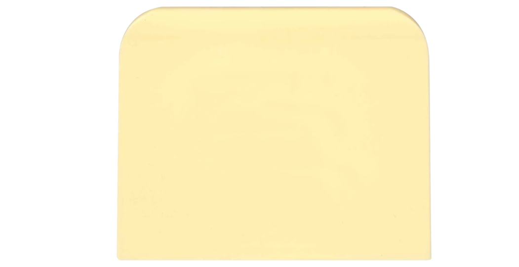 Rektangulære deigskrapere – 6-pakk i robust plast