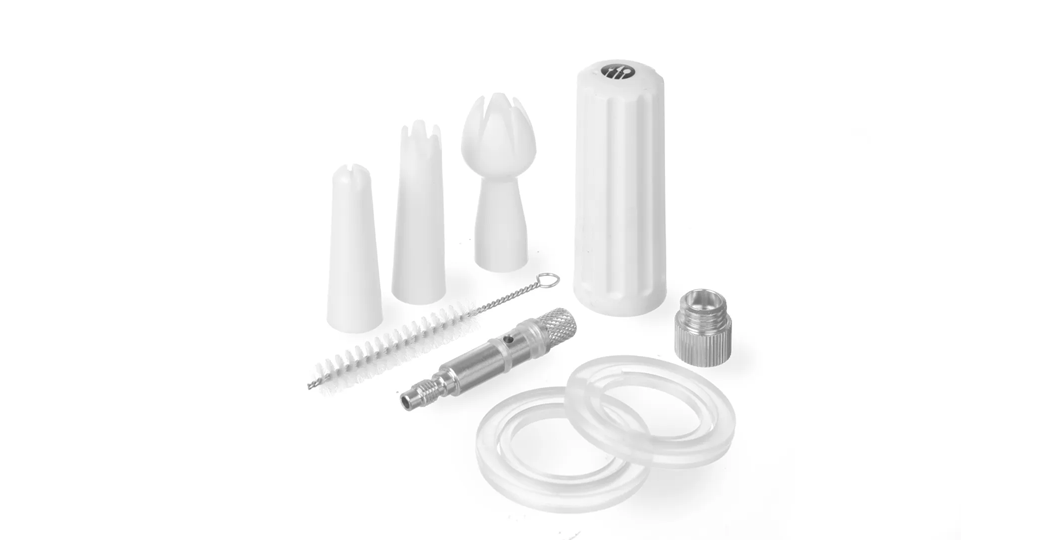 Komplett vedlikeholdssett for kremdispenser / kremsifon / kremsprøyte