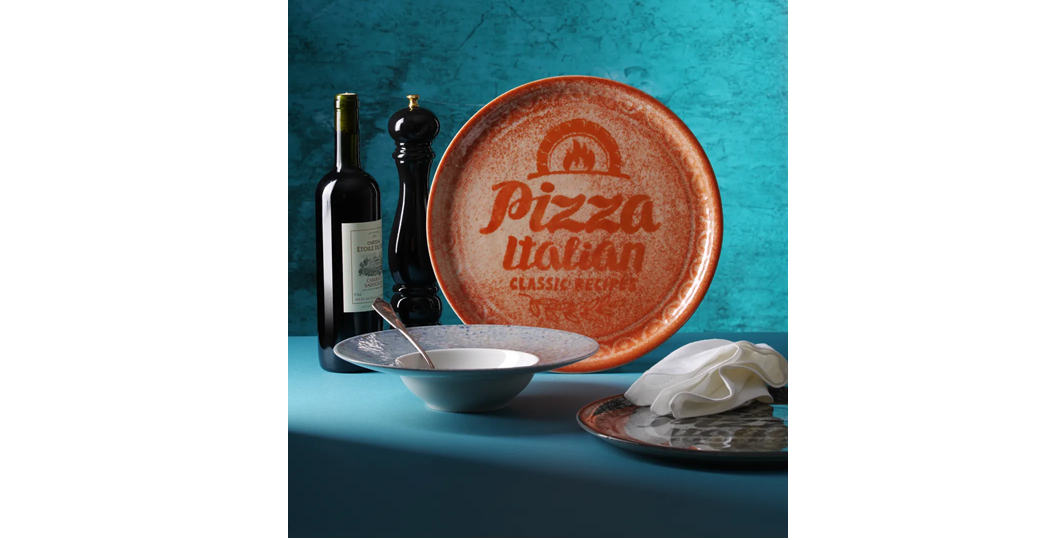Pizzatallerken 6-pakk “Recipe Collection – Brick Red”