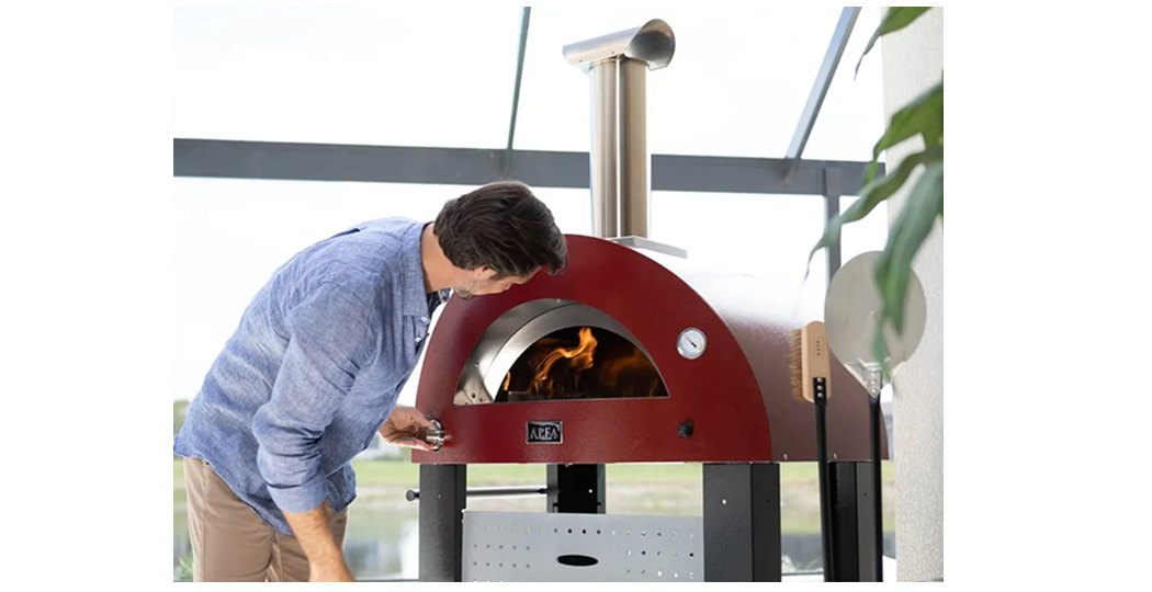 Alfa pizzaovn Moderno 3 Pizza hybrid i fargen Ardesia grey, Antique red eller Fire yellow