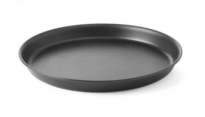 Profesjonell pizzaform i karbonstål med mål fra ø210 mm til ø510 mm