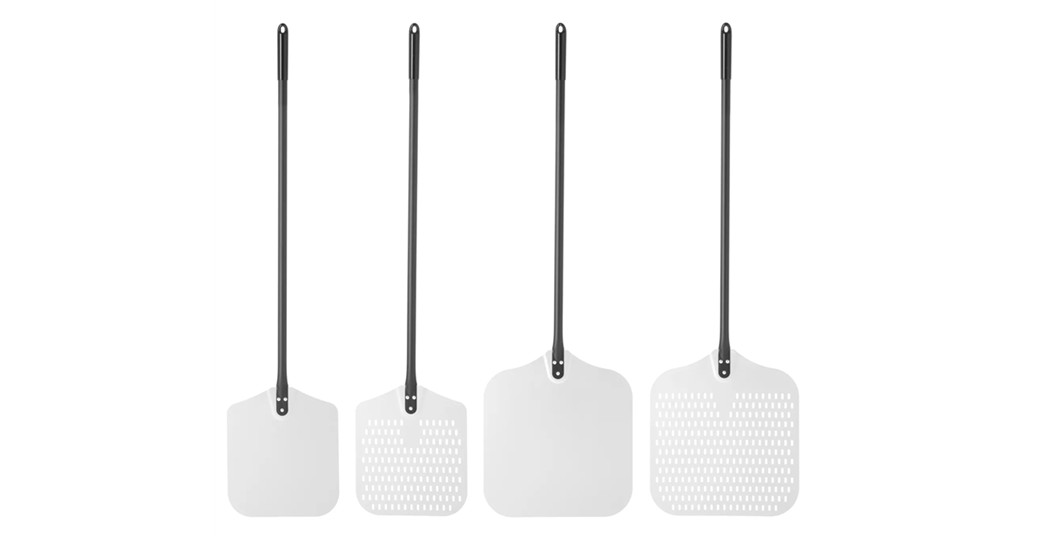 Pizzaspade i aluminium med lengde fra 305mm til 405mm