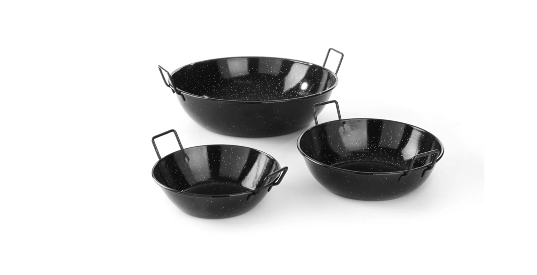 Emaljert paella bolle