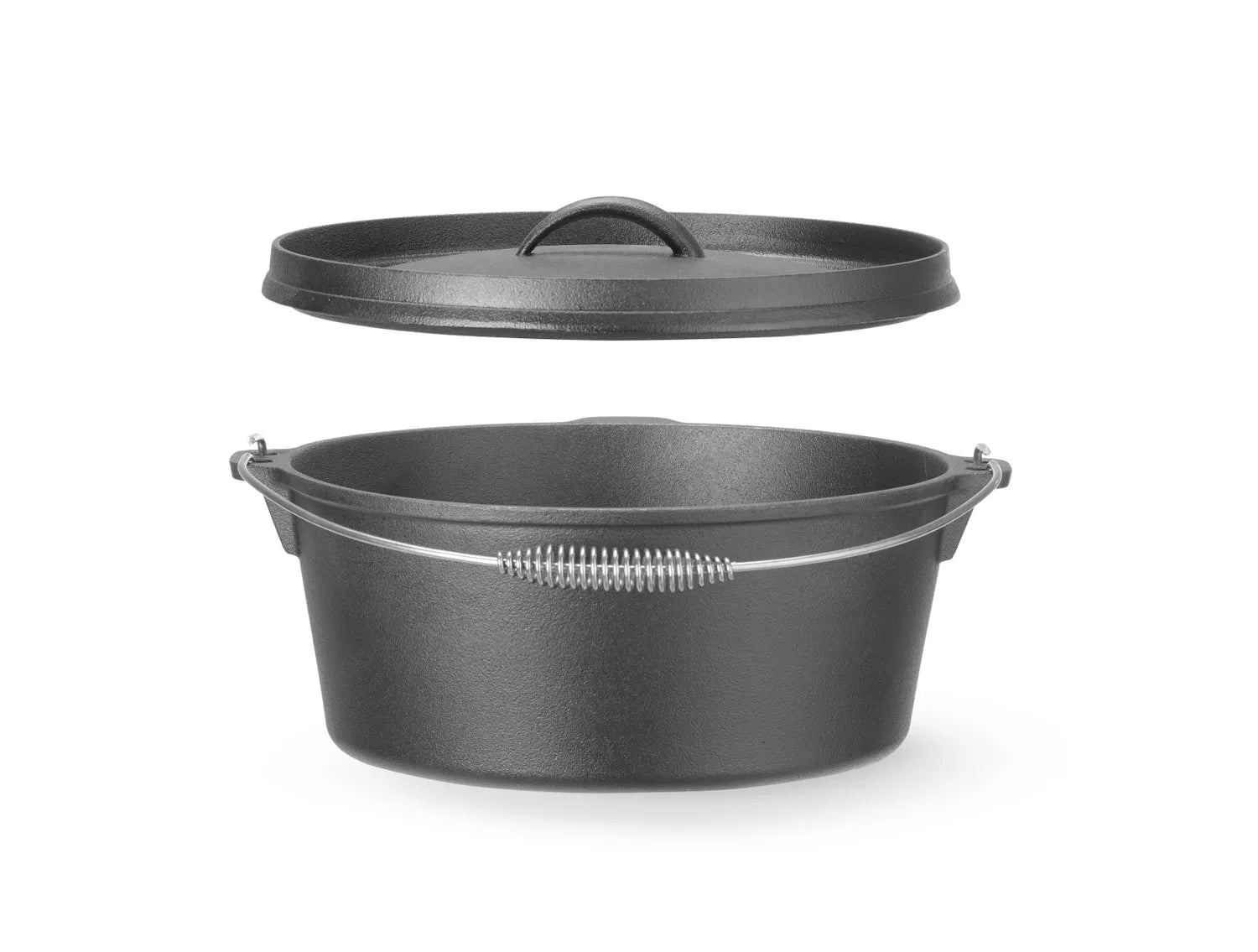 Støpejernsgryte / dutch oven med lokk på 7,2 liter – For tradisjonell og jevn matlaging