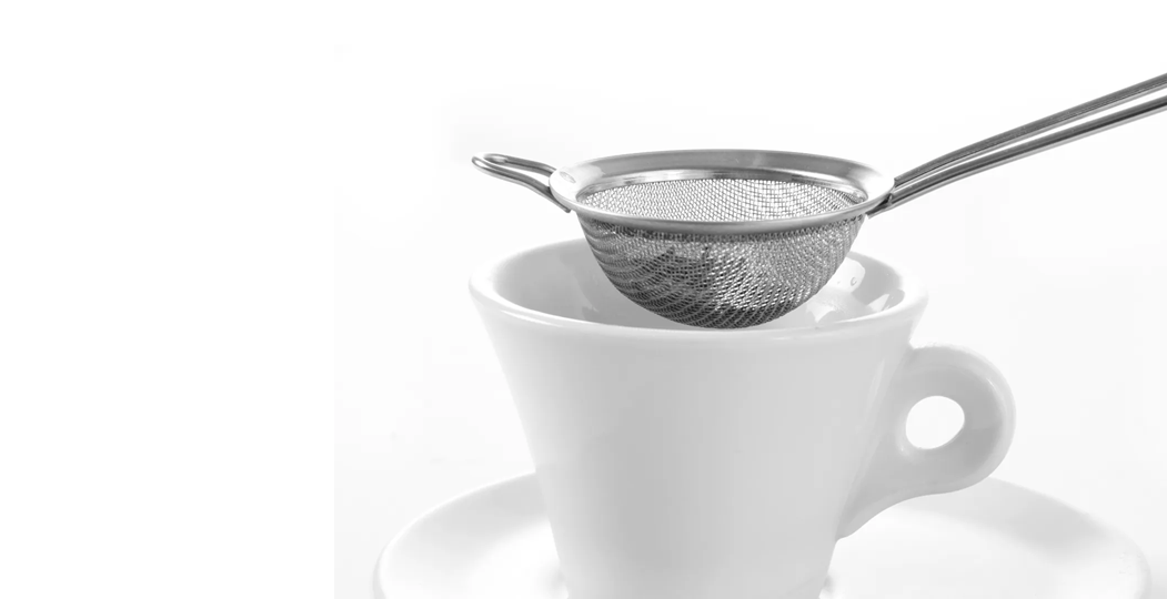 Tesil med håndtak – rustfri godbit for te og urter