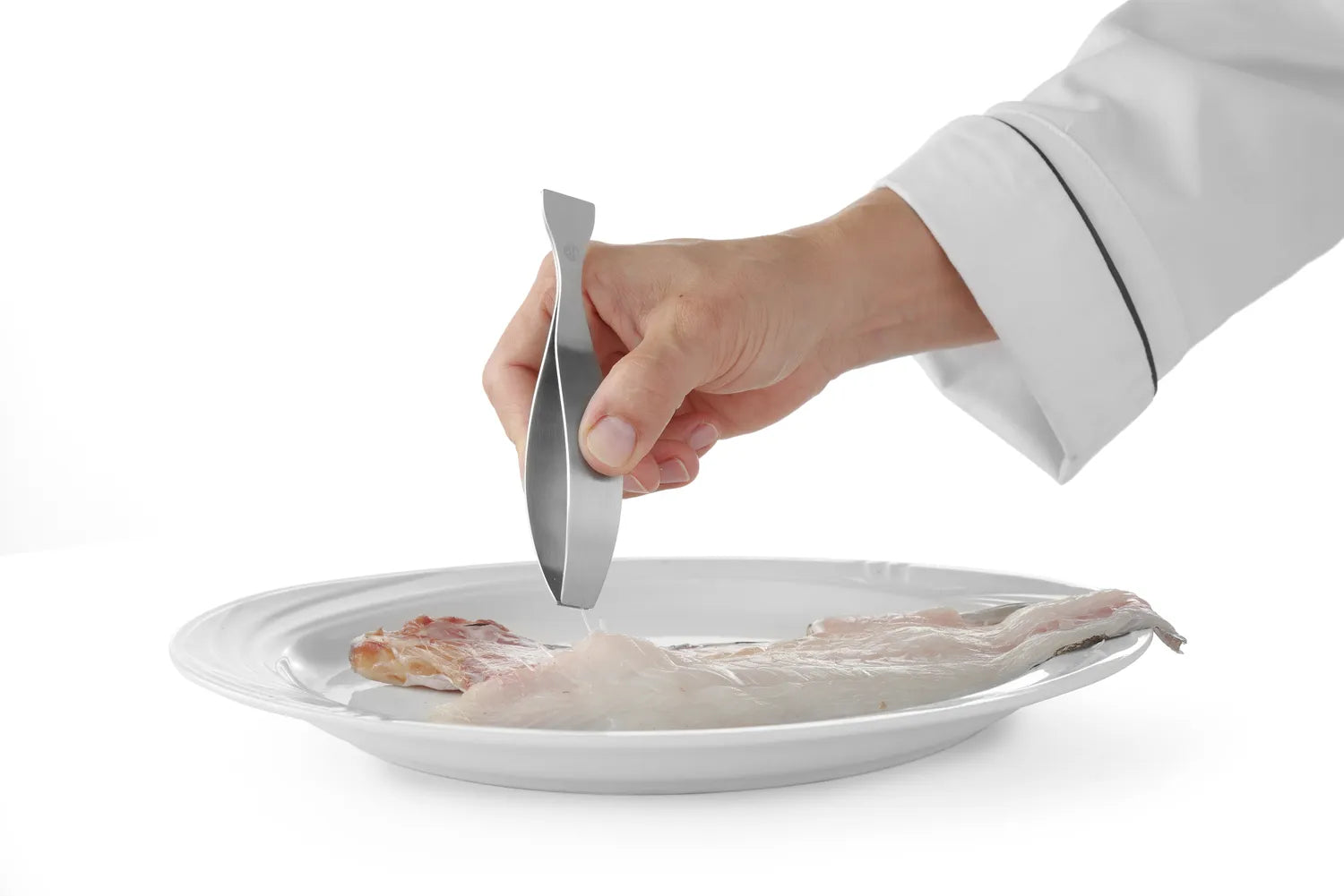 Flat hodet fiskebein pinsett – Presis håndtering av ben og små ingredienser