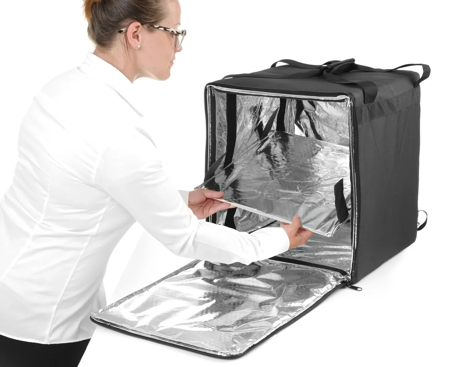 Pizza-leveringsryggsekk – Isolert for takeaway og levering med plass til opptil 10 pizzaer