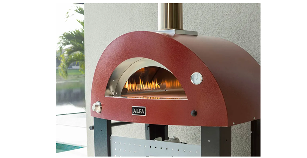 Alfa pizzaovn Moderno 3 Pizza hybrid i fargen Ardesia grey, Antique red eller Fire yellow