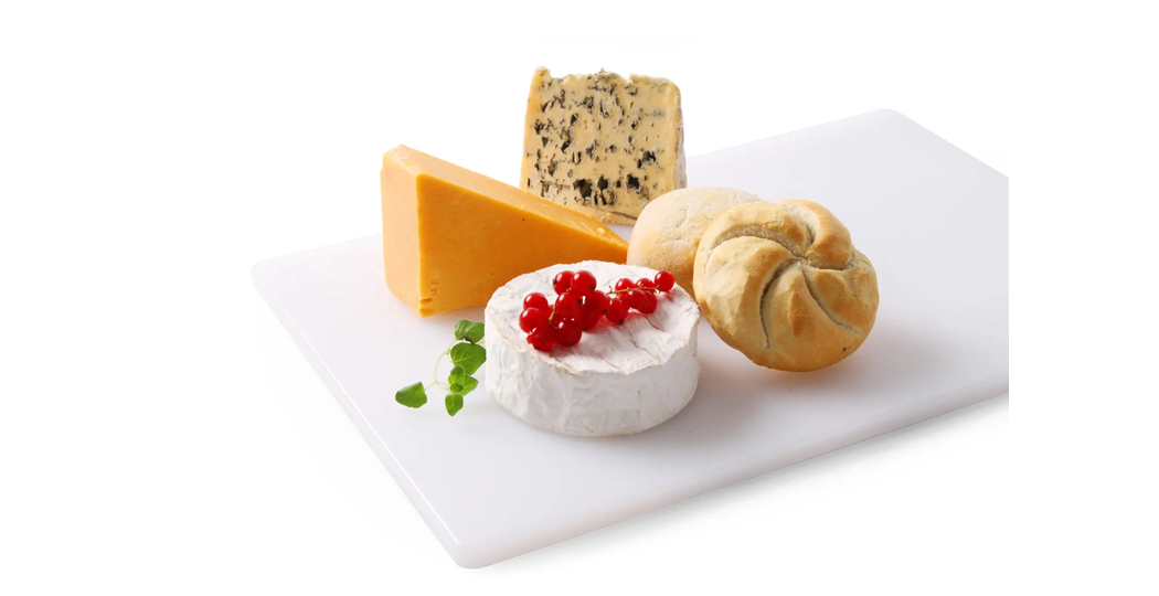 Hygienevennlig skjærebrett med mål 600x400 mm, tilgjengelig i flere farger