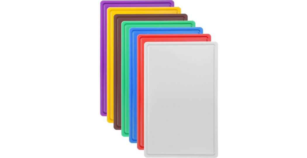 Hygienevennlig skjærebrett med mål GN1/1 (530x265 mm), tilgjengelig i flere farger