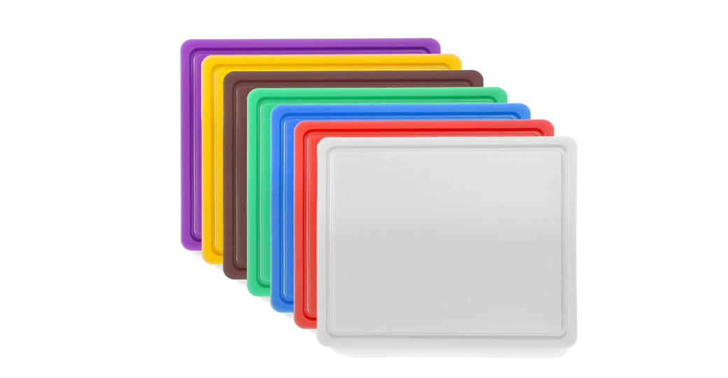 Hygienevennlig skjærebrett med mål GN1/2 (325x265 mm), tilgjengelig i flere farger