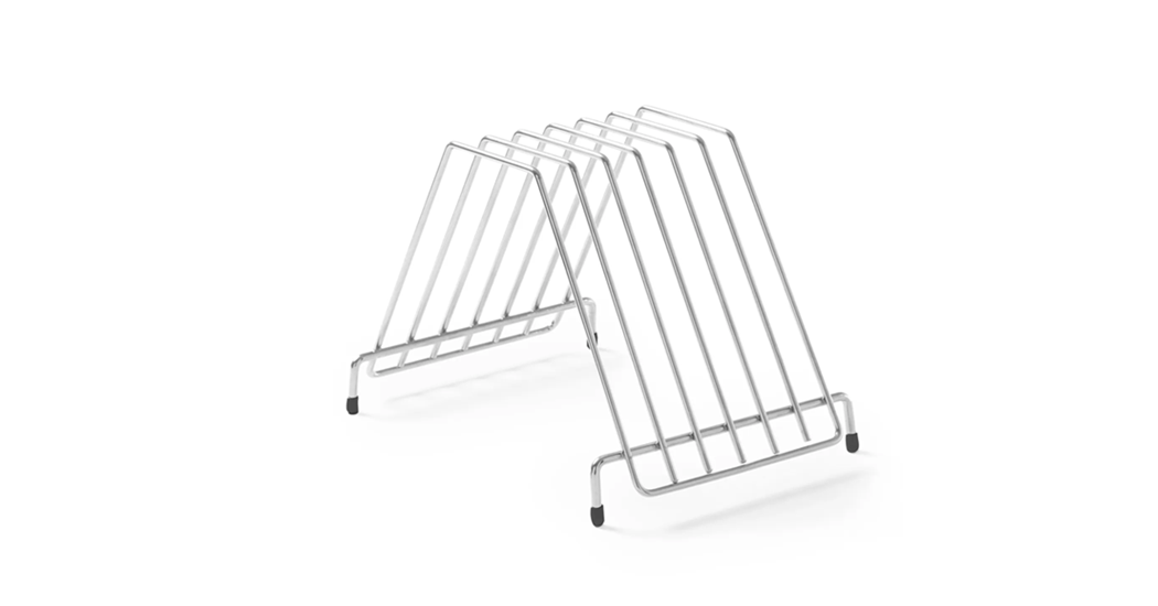 Stativ for skjærebrett, effektiv oppbevaring for inntil 6 skjærebrett