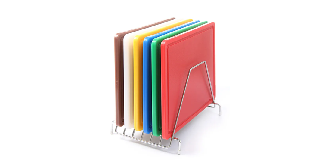 Stativ for skjærebrett, effektiv oppbevaring for inntil 6 skjærebrett