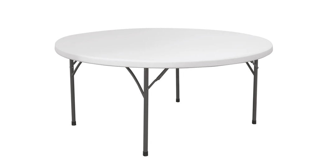 Sammenleggbart, rundt buffetbord – fleksibelt og slitesterkt