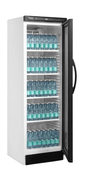 Tefcold Flaskekjøler / Displaykjøler CEV425 1 LED perfekt for kiosker, kantiner, restauranter og idrettslag