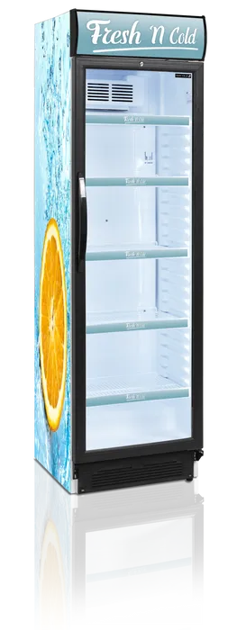 Tefcold Flaskekjøler / Displaykjøler CEV425CP 2 LED perfekt for kiosker, kantiner, restauranter og idrettslag