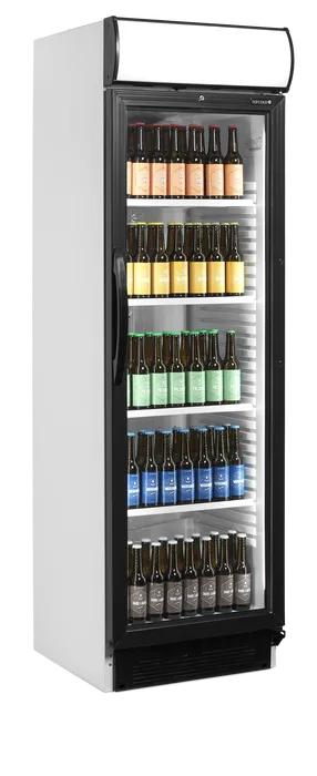 Tefcold Flaskekjøler / Displaykjøler CEV425CP 2 LED perfekt for kiosker, kantiner, restauranter og idrettslag