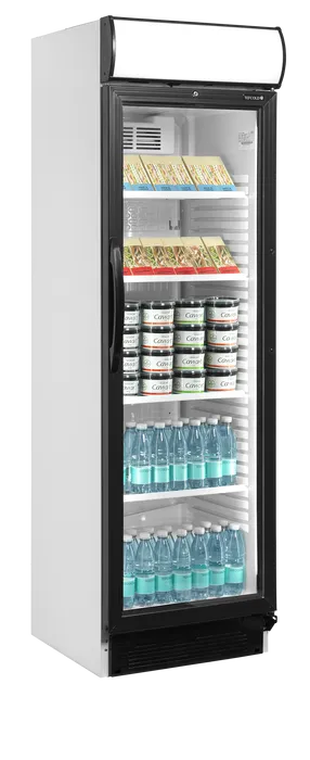 Tefcold Flaskekjøler / Displaykjøler CEV425CP 2 LED perfekt for kiosker, kantiner, restauranter og idrettslag