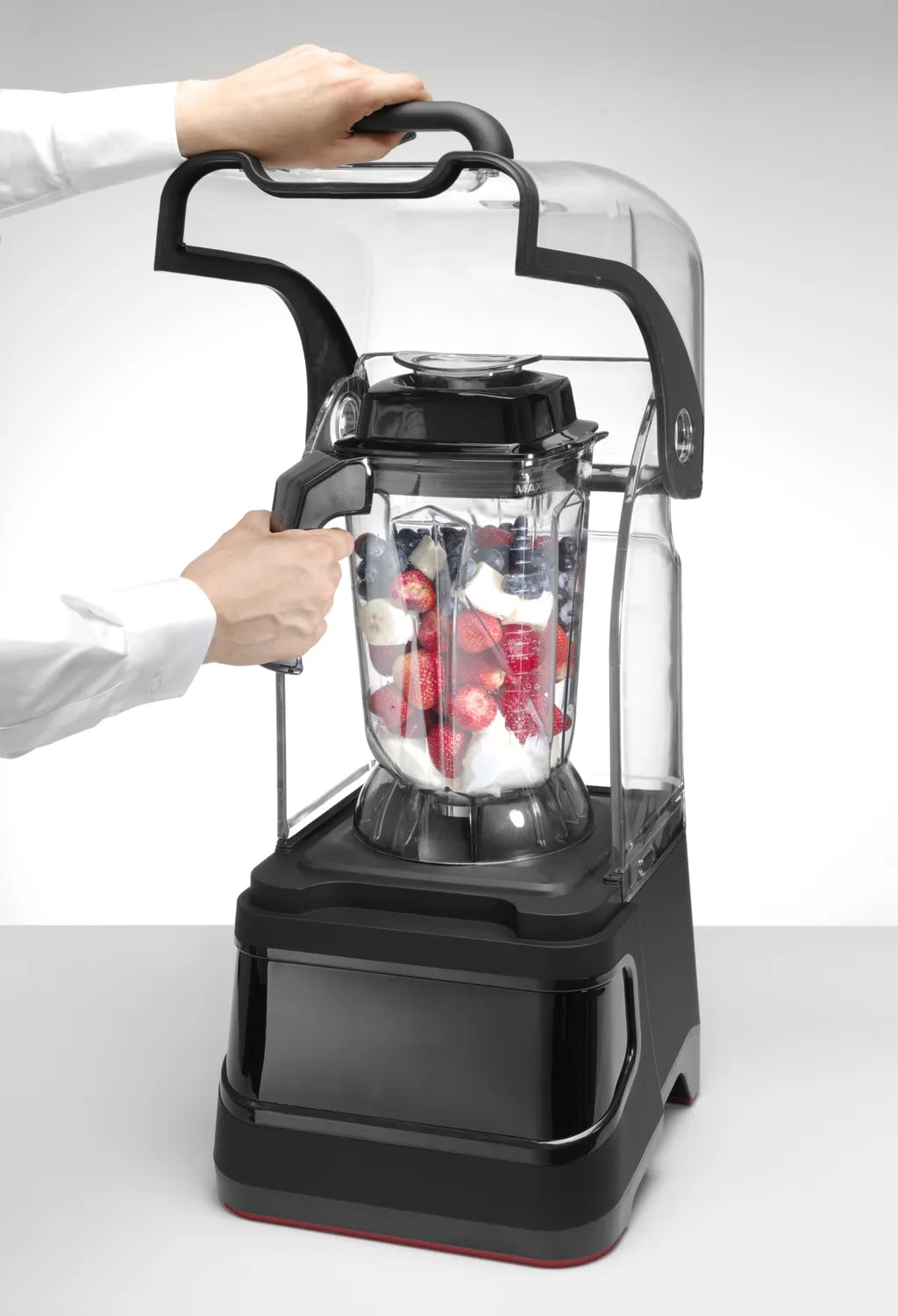 Blender med lydkapsling og LED display - Leveres med BPA-fri 2,5 liter beholder bruddsikker Tritan