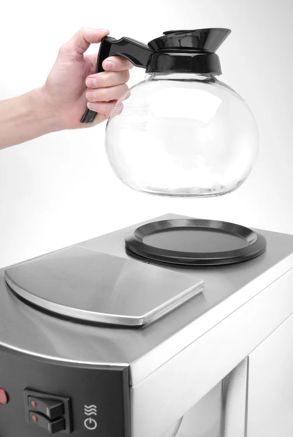 Kaffetrakter med 2 stk 1,8 liter kanner - Profesjonell filterkaffemaskin for bedrift