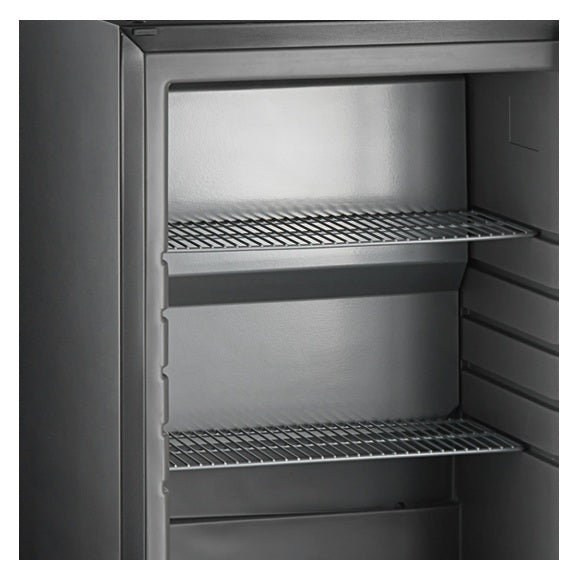 Minibar TM44G-1 sort med glassdør, lås og LED lys